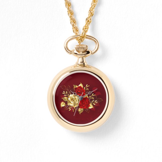 3つのジュエリーバラ 腕時計 (正面)