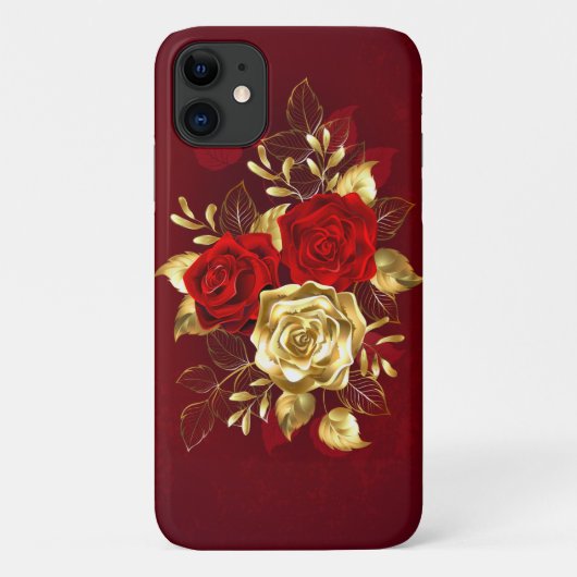 3つのジュエリー・ローズ Case-Mate iPhoneケース (裏面)