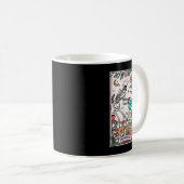 3つのスカルハッピー独立の日7月4日Am コーヒーマグカップ (正面右)