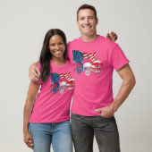 3つのスカルハッピー独立の日7月4日Am Tシャツ (ユニセックス)