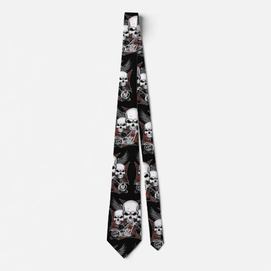 3つのスカル ネクタイ (正面)