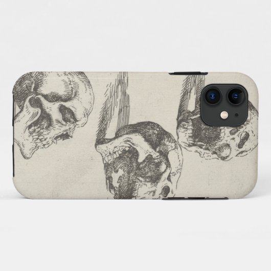 3つのスカル Case-Mate iPhoneケース (裏面(横))