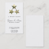 3つのスタータレント 名刺 (正面/裏面)