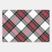 3つのスチュワートプレイドラッピング紙シート ラッピングペーパーシート (正面)