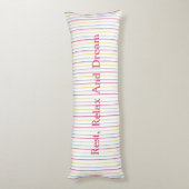 3つのストライプ ボディピロー (裏面 (縦))