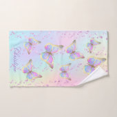 3つのタオルの蝶のセットデザイン バスタオルセット (ハンドタオル)