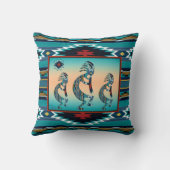 3つのターコイズココペリ装飾用クッション クッション (裏面)