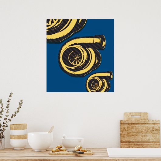 3つのターボ ポスター (キッチン)