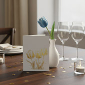 3つのチューリップ、フォイル結婚式招待状 箔カード