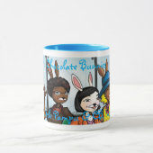 3つのチョコレートバニーのユニコーンのマグ マグカップ (中央)