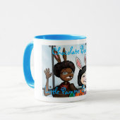 3つのチョコレートバニーのユニコーンのマグ マグカップ (正面左)