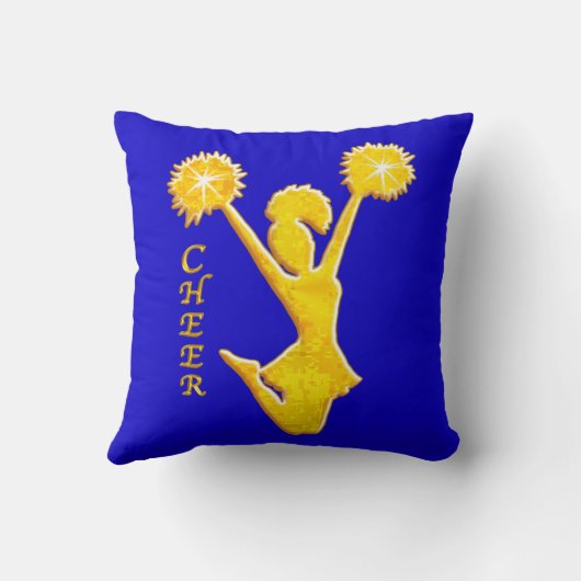 3つのテキスト・ボックスおよびあなたの色の応援の枕 クッション (裏面)