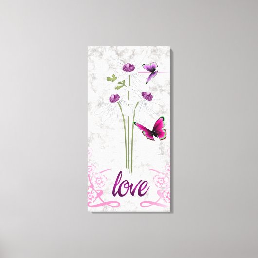 3つのデイジー キャンバスプリント (正面)