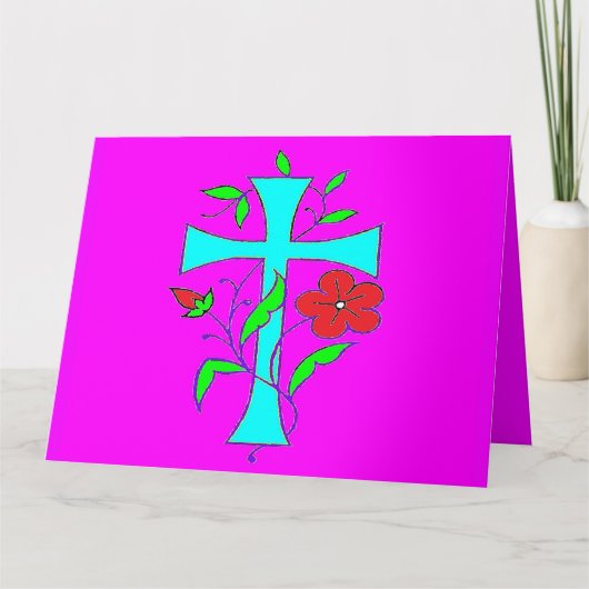 3つのデザイン1つのカードの明るい忙し色 カード (正面)