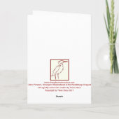 3つのトンボ種Notecard カード (裏面)