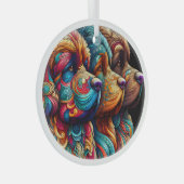 3つのニューヘッズサークルガラスオーナメント ガラスオーナメント (正面右)