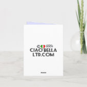 3つのハスキーのバースデー・カード カード (裏面)