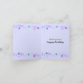 3つのハスキーのバースデー・カード カード (内部)