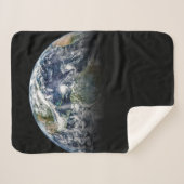 3つのハリケーンを持つ惑星の地球のモザイク画像 シェルパブランケット (正面(横))