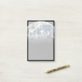 3つのハリケーンを持つ惑星の地球のモザイク画像 ポストイット (デスク上)