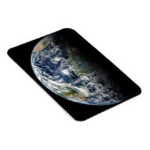 3つのハリケーンを持つ惑星の地球のモザイク画像 マグネット (右側)