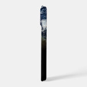 3つのハリケーンを持つ惑星の地球のモザイク画像 iPhone 15ケース (左側面)