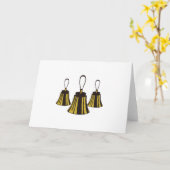 3つのハンドベル カード (黄色い花)