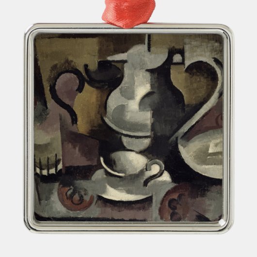 3つのハンドルが付いている静物画 メタルオーナメント (正面)