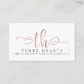 3つのハートのカスタムな名刺 名刺 (正面)