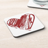 3つのハート コースター (左側)