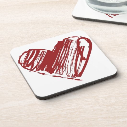 3つのハート コースター (左側)