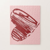 3つのハート ジグソーパズル (縦)