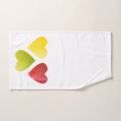 3つのハート ハンドタオル (ハンドタオル)