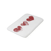 3つのハート バスマット (アングル)