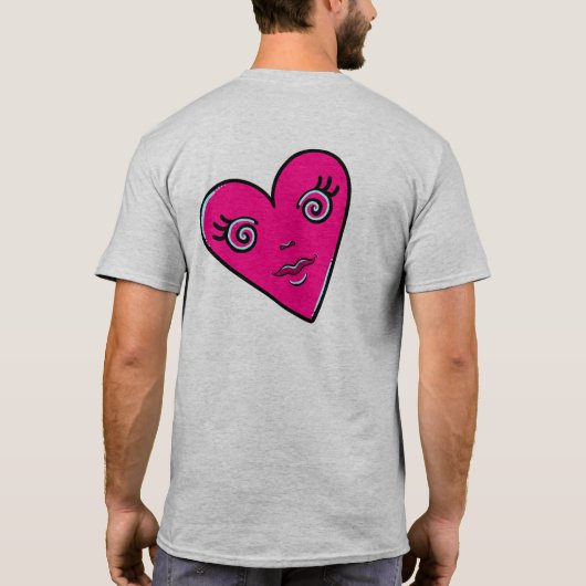 3つのハート Tシャツ (裏面)