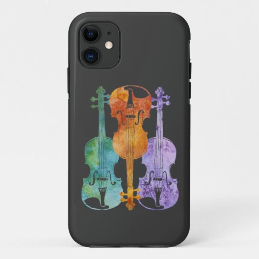 3つのバイオリン Case-Mate iPhoneケース (裏面)