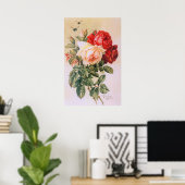 3つのバラヴィンテージポスター ポスター (ホームオフィス)