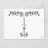 3つのバラ、アールデコレディース：クリスマスホリデー シーズンポストカード (裏面)