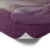 3つのバラ- Burgundy -ファインアートポスター/プリント ポスター (角)