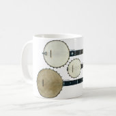 3つのバンジョーのマグ コーヒーマグカップ (正面左)