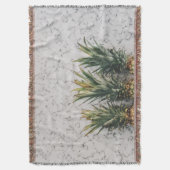 3つのパイナップルを大理石に スローブランケット (正面縦)