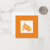 3つのパンプキン ノートカード (正面/裏面インサイチュ)