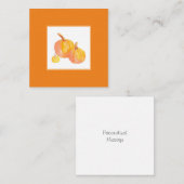 3つのパンプキン ノートカード (正面/裏面)