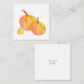 3つのパンプキン ノートカード (正面/裏面)