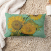 3つのヒマワリの花瓶、ビンセント・ヴァン・ゴッホ ランバークッション (ブランケット)