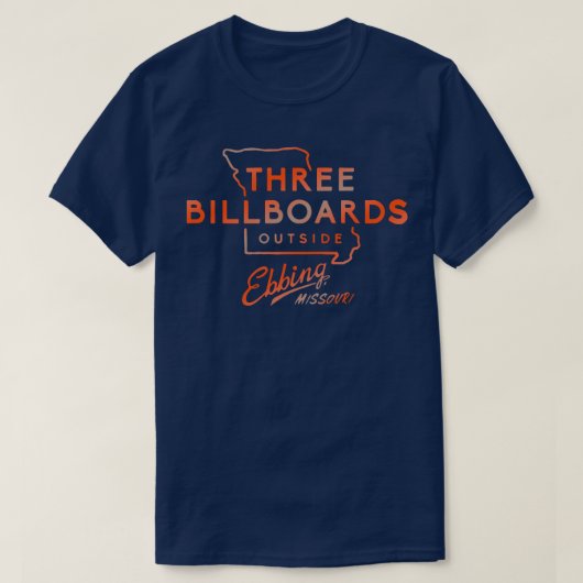 3つのビルボード Tシャツ (デザイン正面)