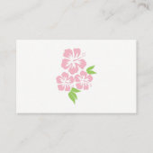 3つのピンクのハイビスカス熱帯花 名刺 (正面)