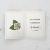 3つのピンクのバラを持つ母のデイカード カード (内部)