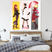 3つのファッションモデル2キャンバスプリント キャンバスプリント (インサイチュ (寝室))