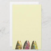 3つのファットマスのための魚釣り 便箋 (正面/裏面)